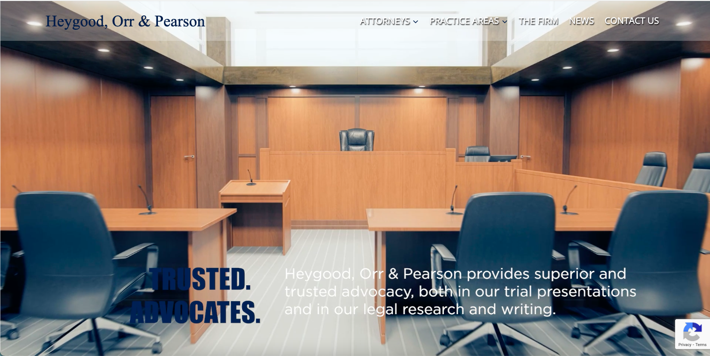 Heygood Orr & Pearson - Redesigned Website