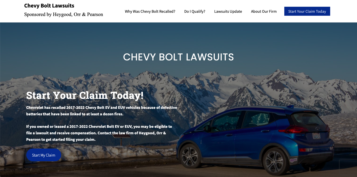 Chevy Bolt Lawsuits