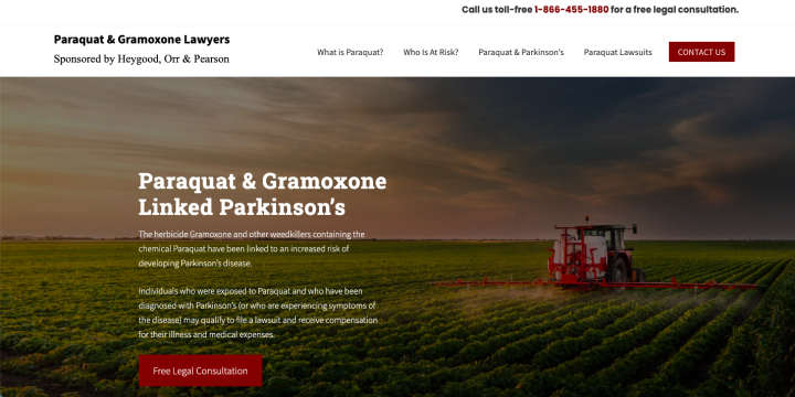 Heygood Orr & Pearson launches Paraquat Gramaxone litigation side site